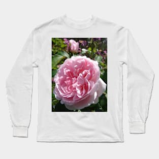 Pink Rose Flower Long Sleeve T-Shirt